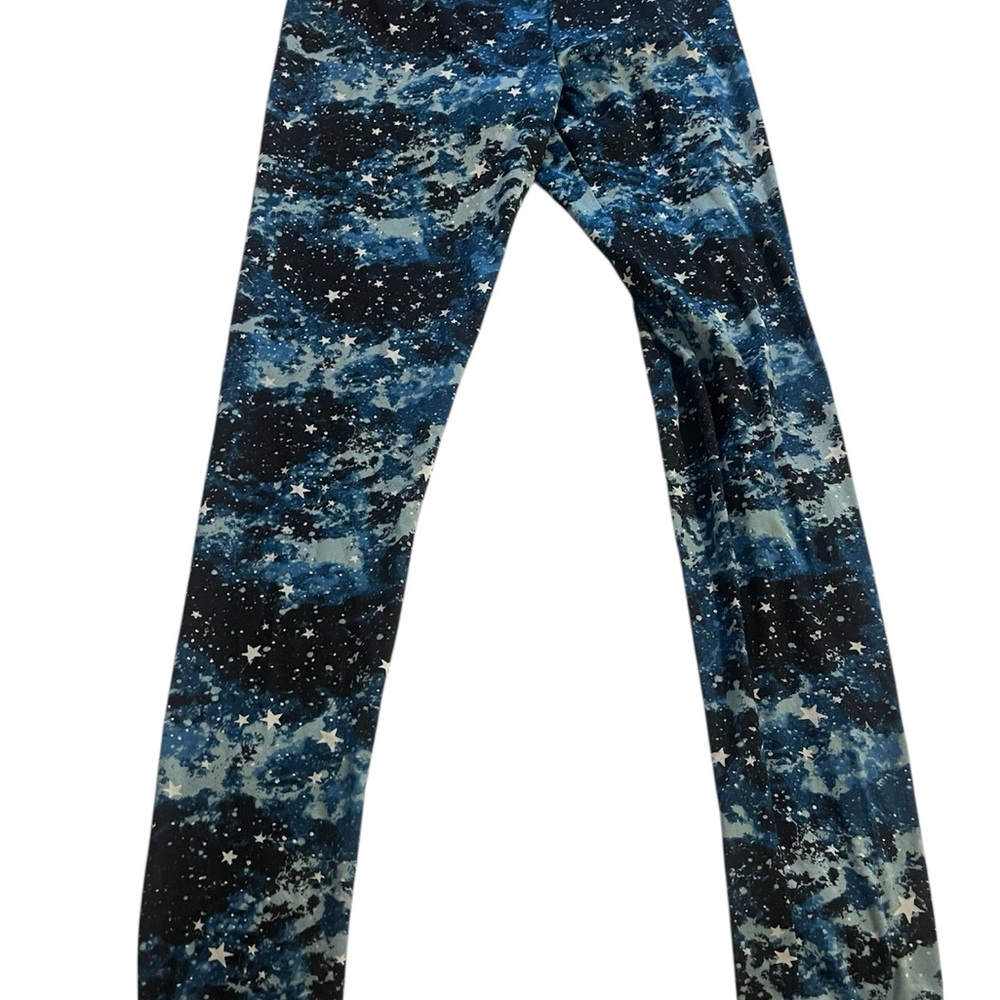 Cuddl Duds Black and Blue Starry Leggings